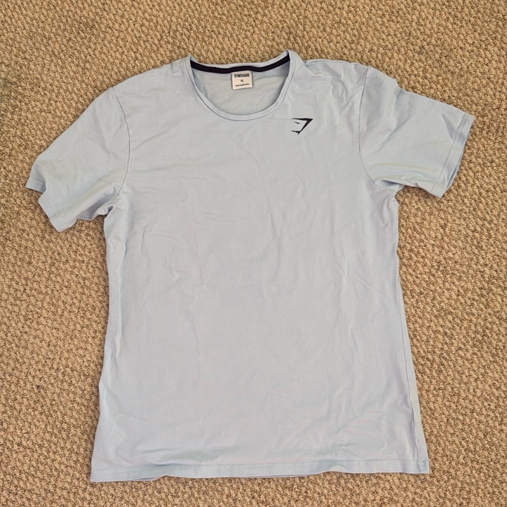 Gymshark Men’s Shirt Light Blue